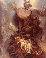 The fall of the rebel angels, by Charles Le Brun, after 1680