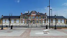 The town hall of Le-Coudray-Montceaux