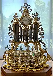 Le Concert de singes, c.1755-1760; gilt bronze, Vincennes porcelain flowers and hand-paste Meissen porcelain figurines, Petit Palais, Paris
