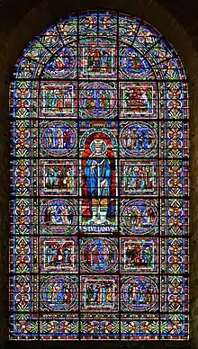 Stained glass in Le Mans Cathedral