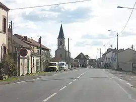 The road into Le Mayet-d'École