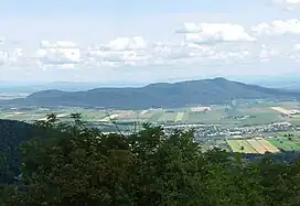 Mont Rougemont looms over the surrounding region