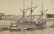 Redoutable in Brest, 1882