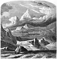 Évremond de Bérard Tierra del Fuego, Monte Sarniento seen from Froward Cape, 1861