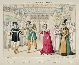 Image 74Final scene of Le comte Ory, by Dubois & chez Martinet (restored by Adam Cuerden) (from Wikipedia:Featured pictures/Culture, entertainment, and lifestyle/Theatre)