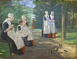 The Garden of the Orphanage in Amsterdam, 1894