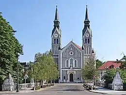 Trnovo bridge with Trnovo church in the background