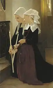 Le voeu à Sainte-anne-d'Auray by William-Adolphe Bouguereau