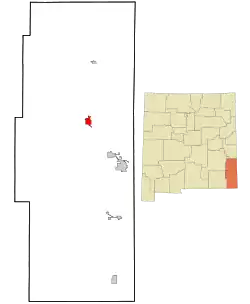 Location of Lovington, New Mexico