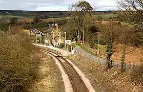 Lealholm Railway Station from road bridge