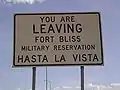 Leaving Fort Bliss