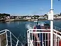 The Strangford Ferry Terminal seen from the ferry