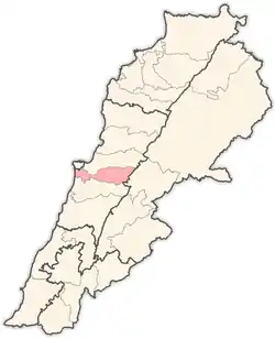 Location in Lebanon