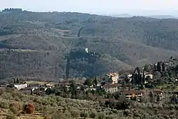 View of Lecchi in Chianti