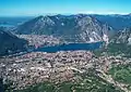 View of Lecco from Piani d'Erna.