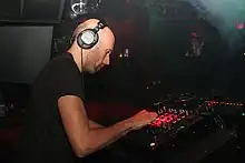 Burridge at a performance at Pacha, NYC