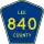 County Road 840 marker