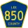 County Road 850 marker