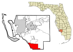 Location in Lee County and the U.S. state of Florida