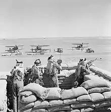 Image 17Gloster Gladiators of British RAF refuel in Iraq, 1941 (from Diplomatic history of World War II)