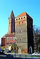 Gothic towers in Legnica