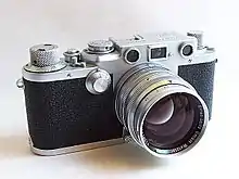 Leica IIIf (1950), one of the last screw-mount Leicas, with 50mm/f1.5 Summarit