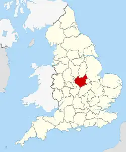 Leicestershire within England