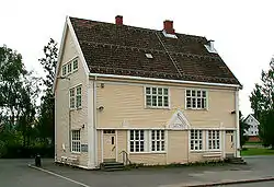 View of the village railway station, Lena Station