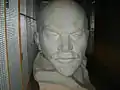 Head of Lenin statue in the museum basement.
