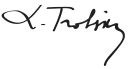 Trotsky's signature