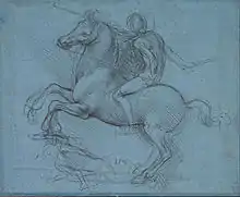 Leonardo da Vinci, Study for the Sforza Horse (first design)