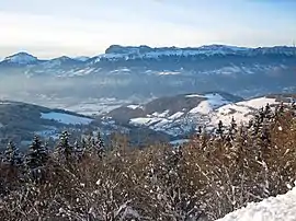 Les Adrets and the Chartreuse, seen from Prapoutel