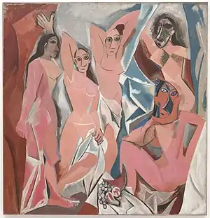 Pablo Picasso, Les Demoiselles d'Avignon, 1907, Proto-Cubism