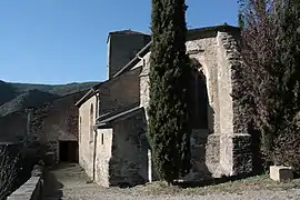 The church in Les Ilhes