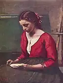 Jean-Baptiste-Camille Corot, A Girl Reading, 1845–1850