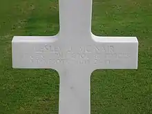 McNair grave marker, prior to 2010
