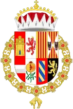 Coat of Arms as Prince of Spains, Archduke and Duke of Burgundy