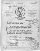 November 4, 1940 letter from Dr. O. A. Childress commending President Roosevelt's nomination of Benjamin O. Davis for brigadier general