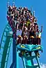 Leviathan at Canada's Wonderland, the tallest coaster in Canada (93 m or 306 ft, 148 km/h or 92 mph)