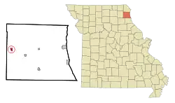 Location of La Belle, Missouri