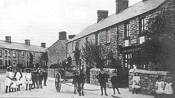 A 1908 postcard of Llandough Post Office on Lewis Road