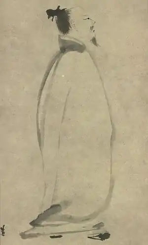 Li Bai Strolling, by Liang Kai (1140–1210)