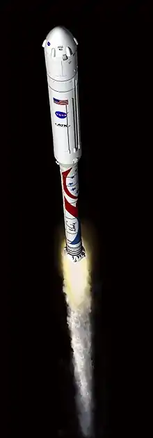 Artist's concept of the Liberty launch vehicle.