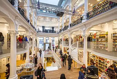 Interior of the Cărturești Carusel Bookstore