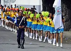 School flag of the Liceu Canossa Comoro