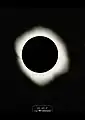 1922 Solar eclipse photographic plate taken at Wallal
