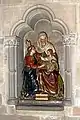 Representation of Mary inside the basilica