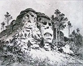 "Čertovy hlavy", rock sculpturesby Václav Levý near Želízy