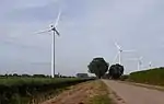 Windfarm at the Zilverlandseweg