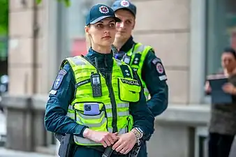 Lithuanian police officer in 2022